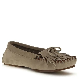 Gray Calf Leather Bos Taurus Moccassin