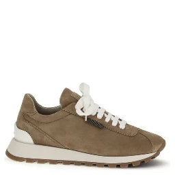 Beige Rubber Platform Sneakers