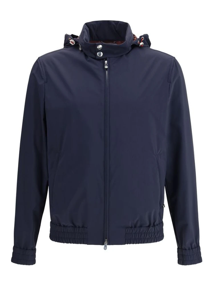 Blue Polyamide Shell Jacket