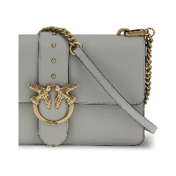 Gray Calf Leather Bos Taurus Shoulder Bag