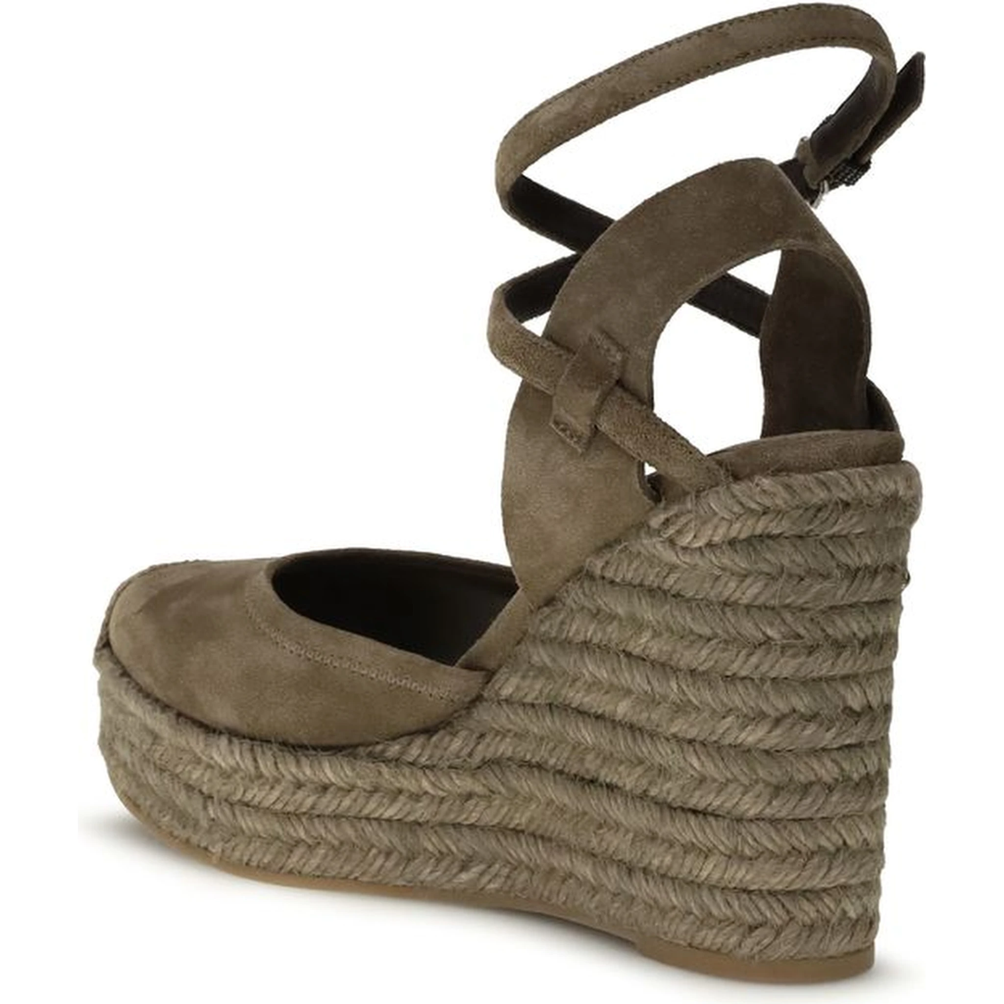 Beige Calf Leather Bos Taurus Espadrilles