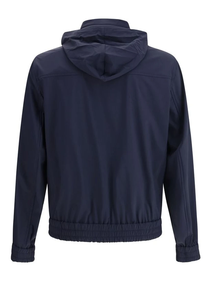 Blue Polyamide Shell Jacket