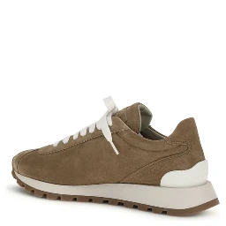 Beige Rubber Platform Sneakers