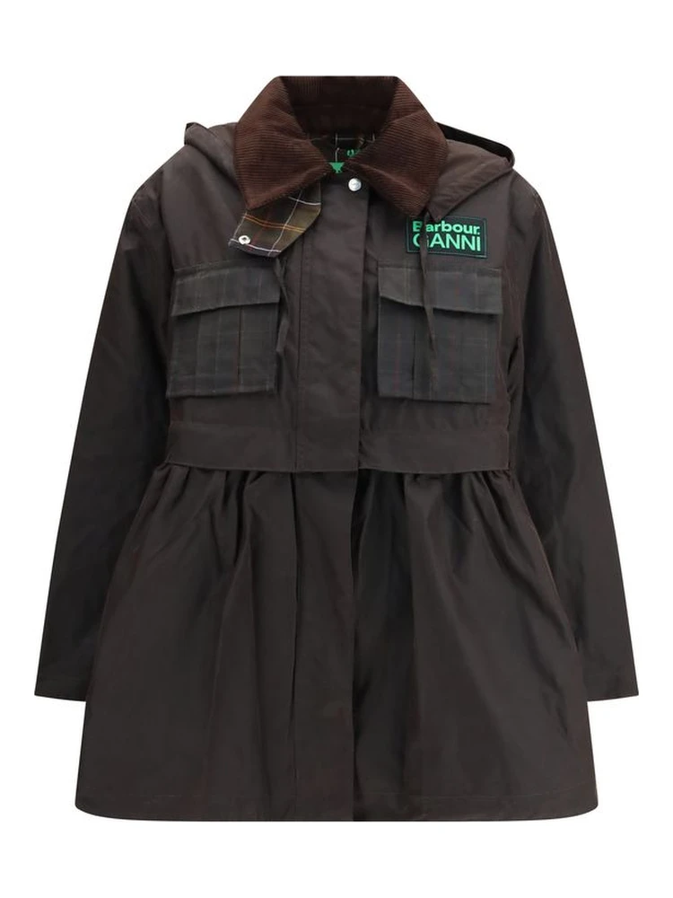 معطف قطني بني