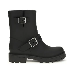 Black Polyurethane Rain Boots