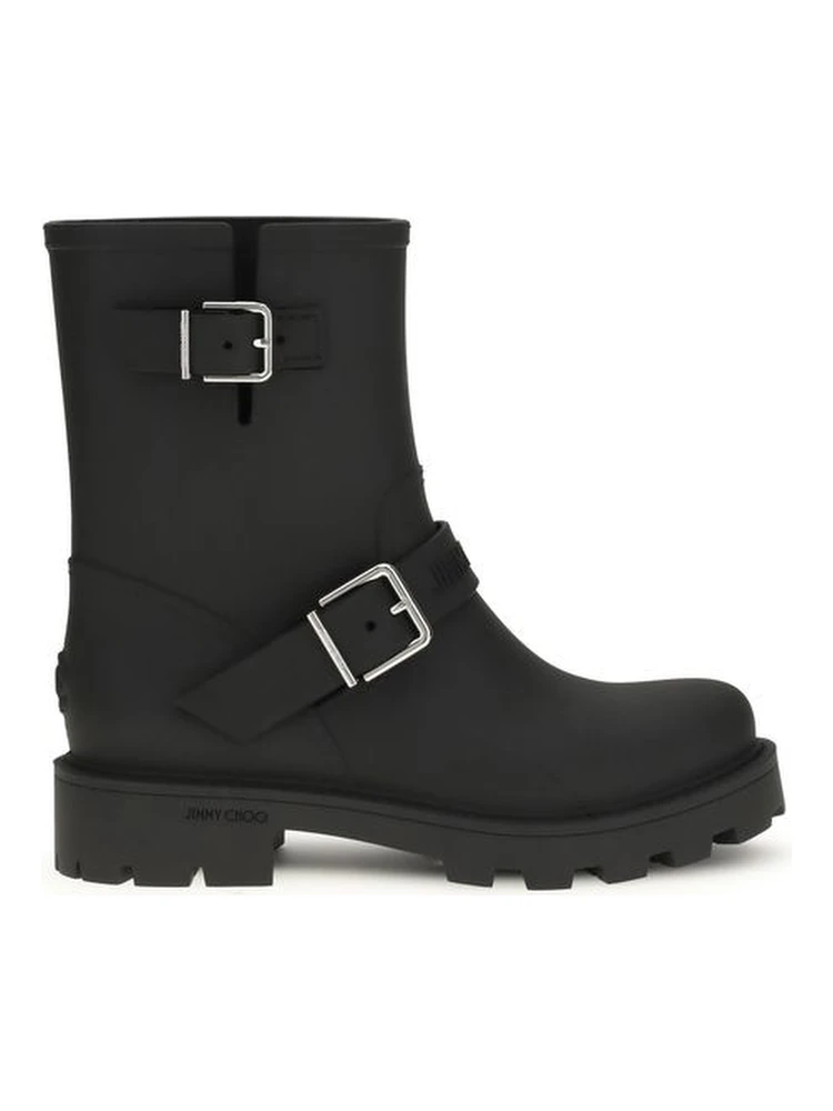 Black Polyurethane Rain Boots