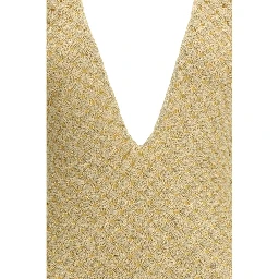 Gold Other Fibres One-Piece Swimsuit