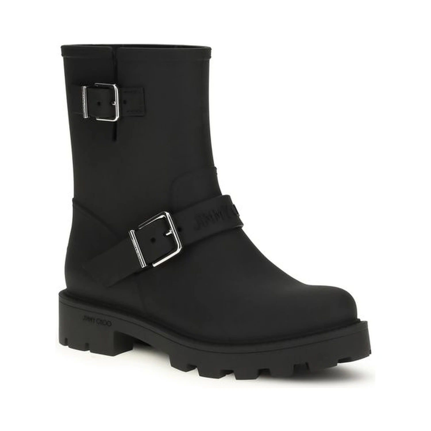 Black Polyurethane Rain Boots