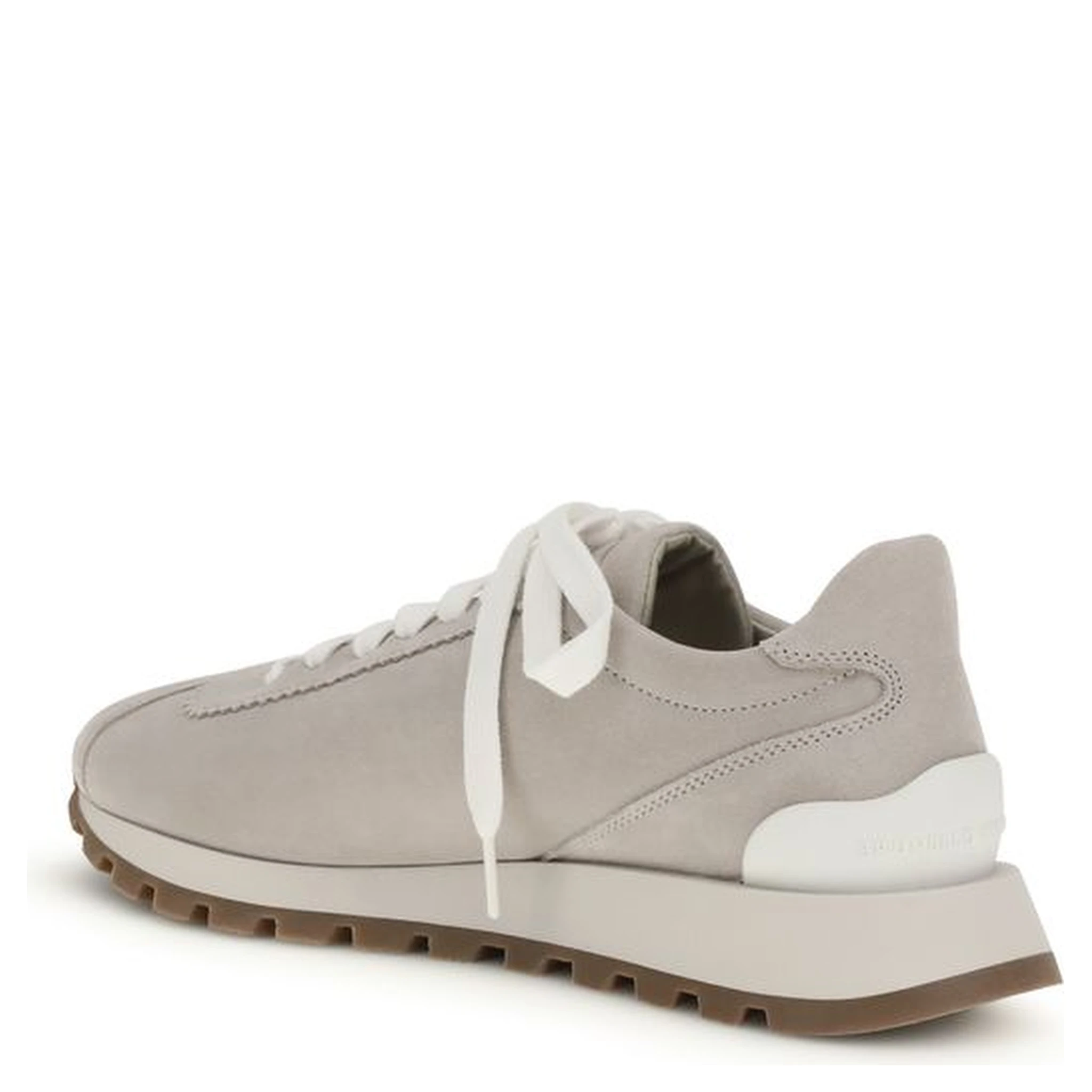 Gray Rubber Platform Sneakers