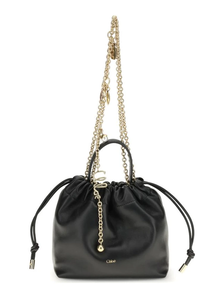 Black Calf Leather Bos Taurus Shoulder Bag
