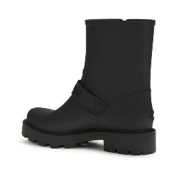 Black Polyurethane Rain Boots