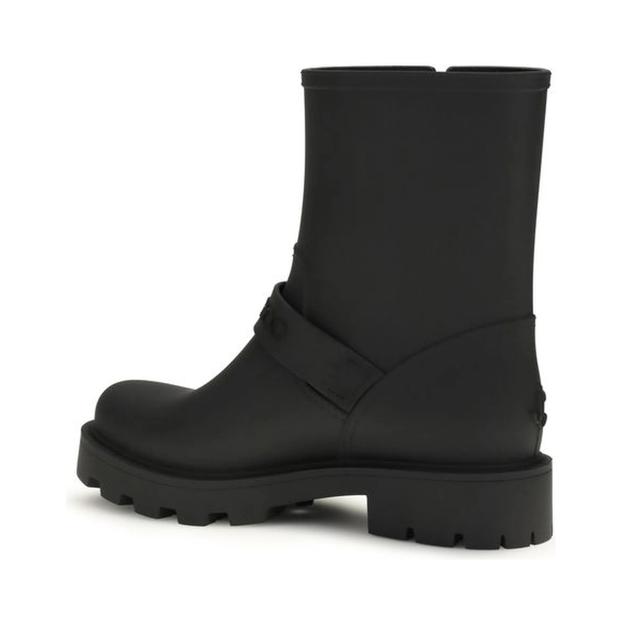 Black Polyurethane Rain Boots