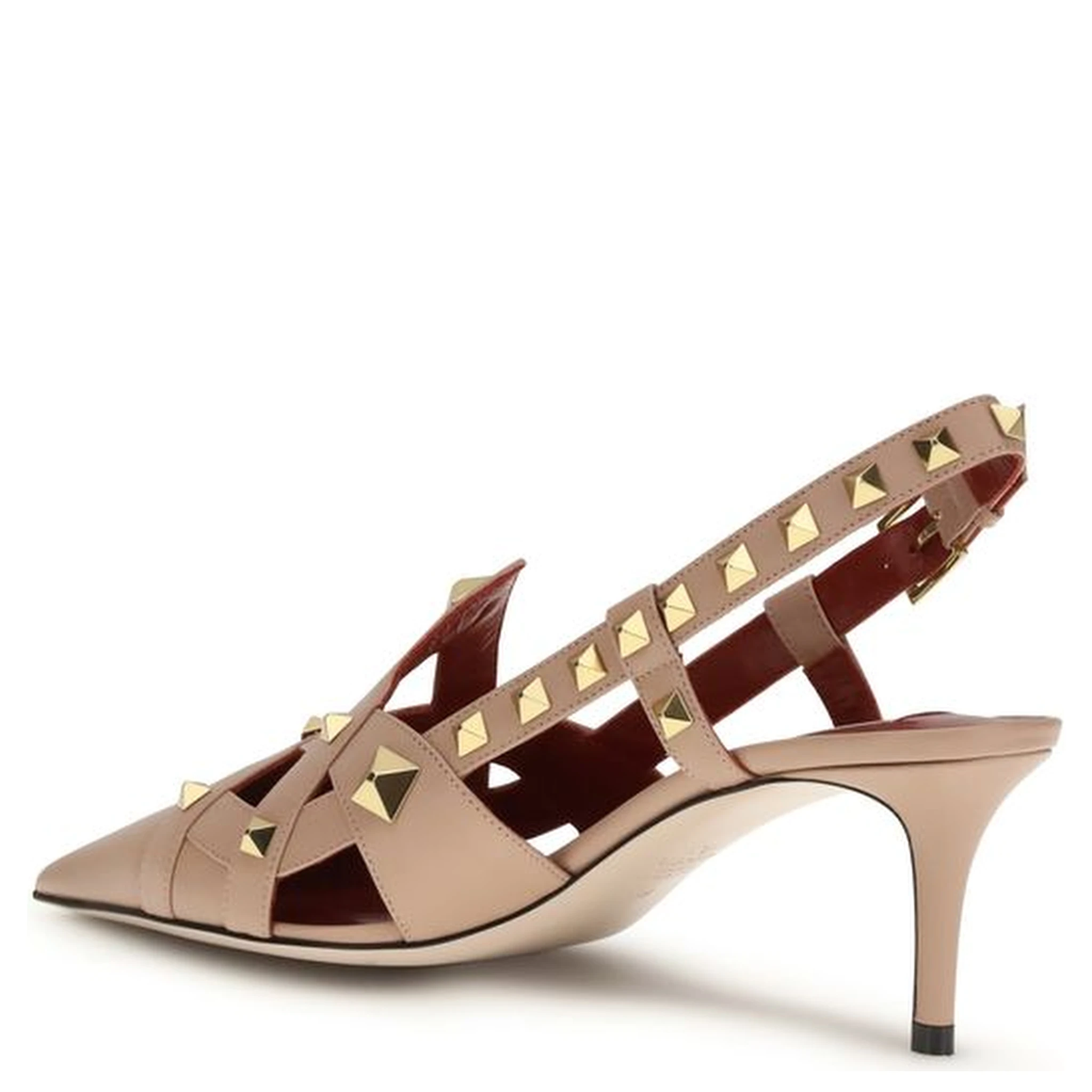 Multicolor Goatskin Mid Heel Pumps