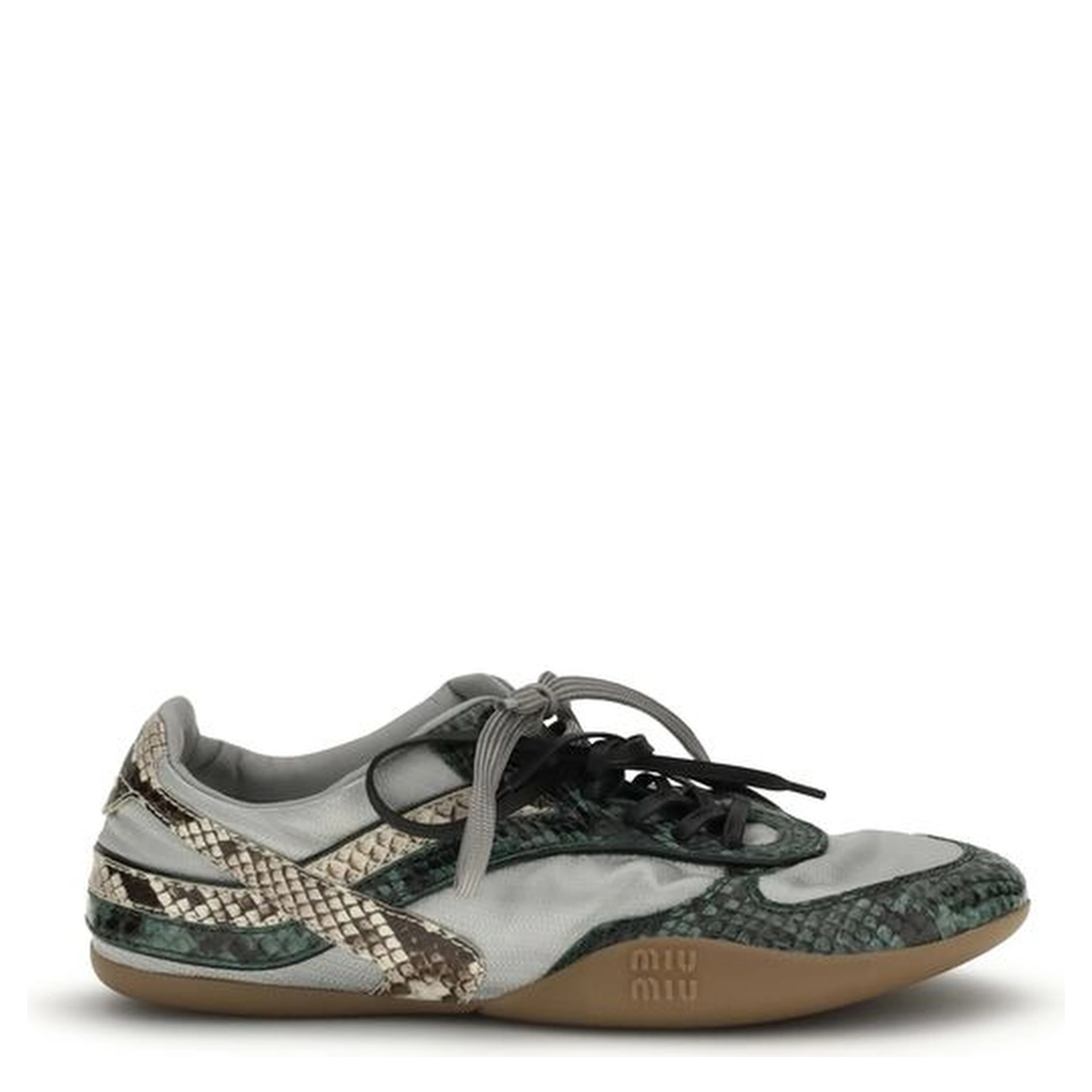 Gray Rubber Athletic Sneakers