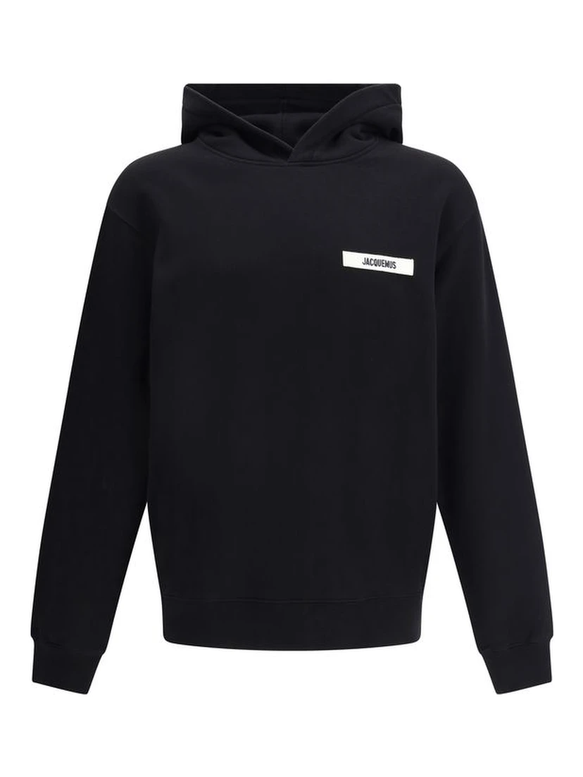Black Cotton Sweatshirt