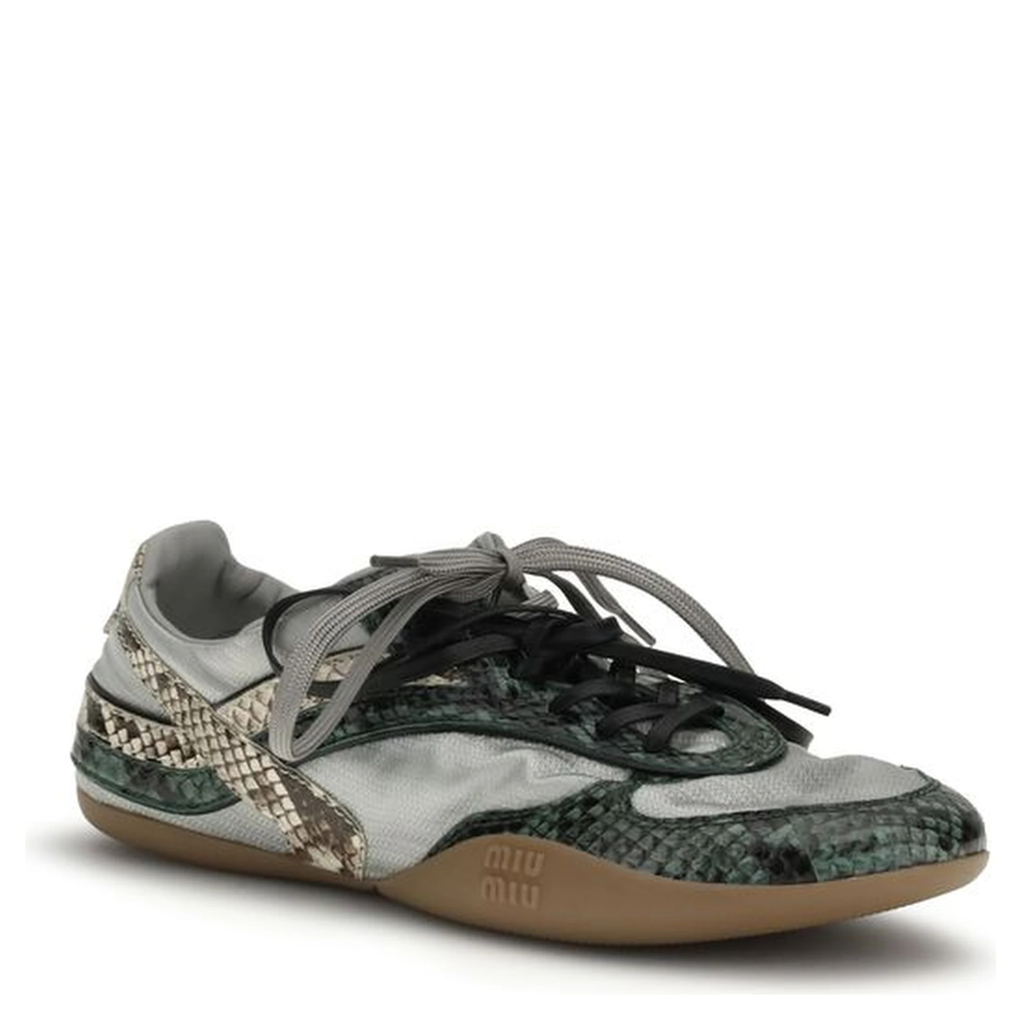 Gray Rubber Athletic Sneakers