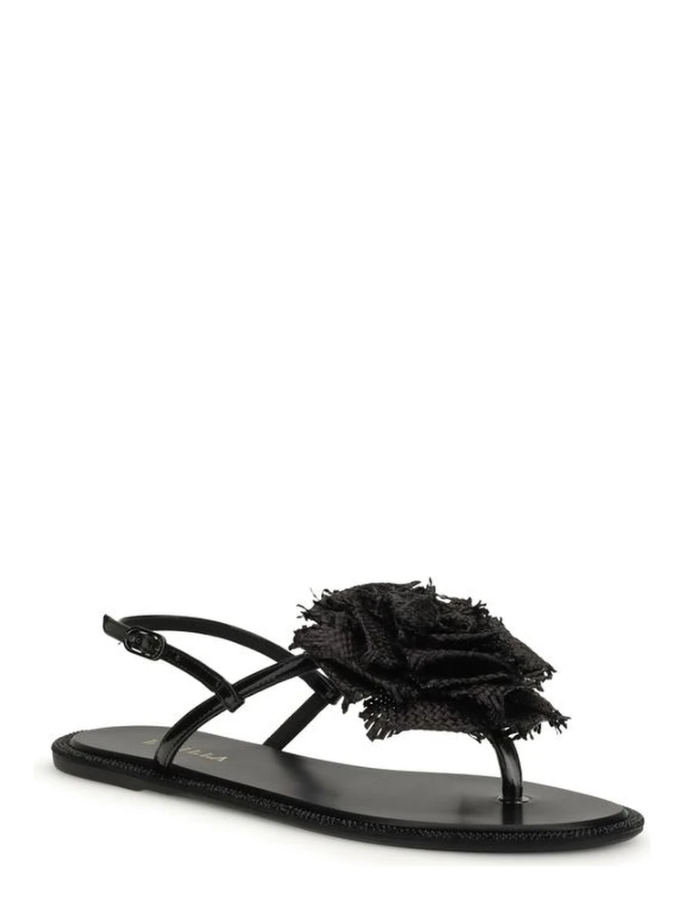 Black Calf Leather Bos Taurus Flat Sandals alternative