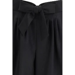 Black Wool Bermuda Shorts