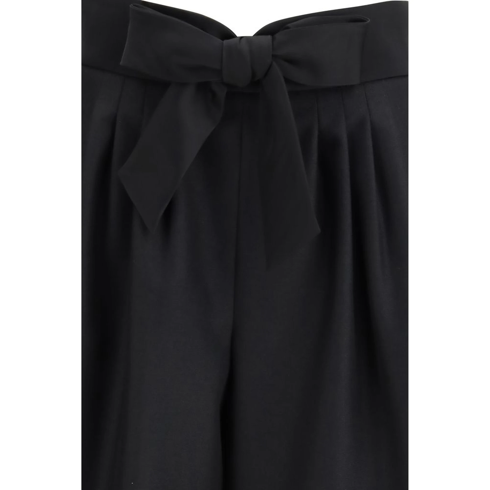 Black Wool Bermuda Shorts