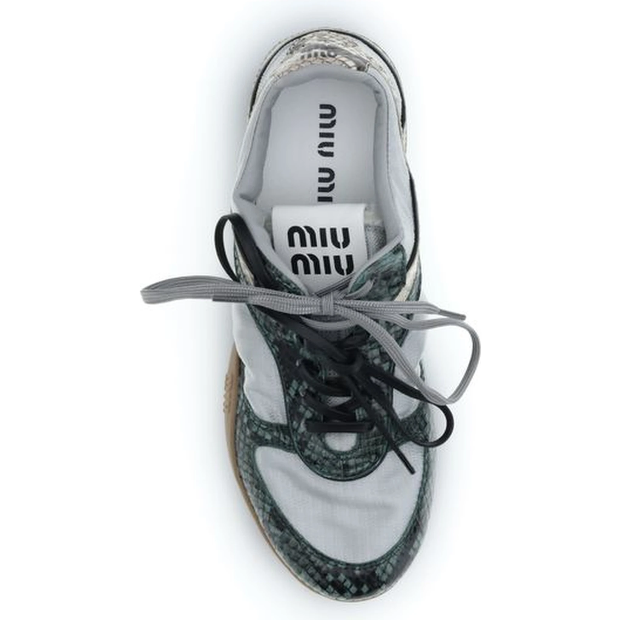 Gray Rubber Athletic Sneakers