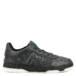 Re-Web sneakers in black pebbled leather