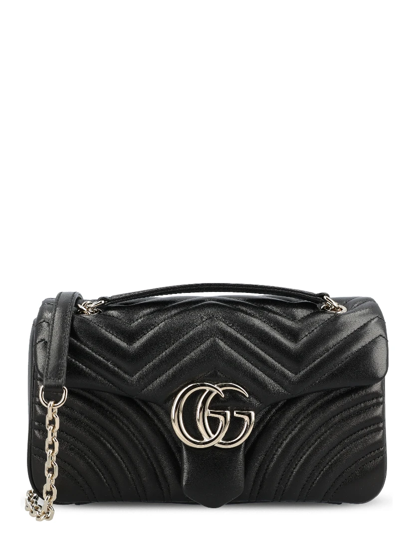 GG Marmont matelassé chevron leather shoulder bag