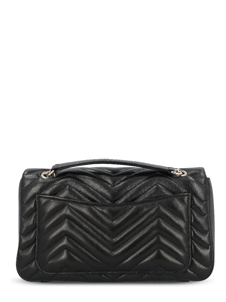 GG Marmont matelassé chevron leather shoulder bag alternative