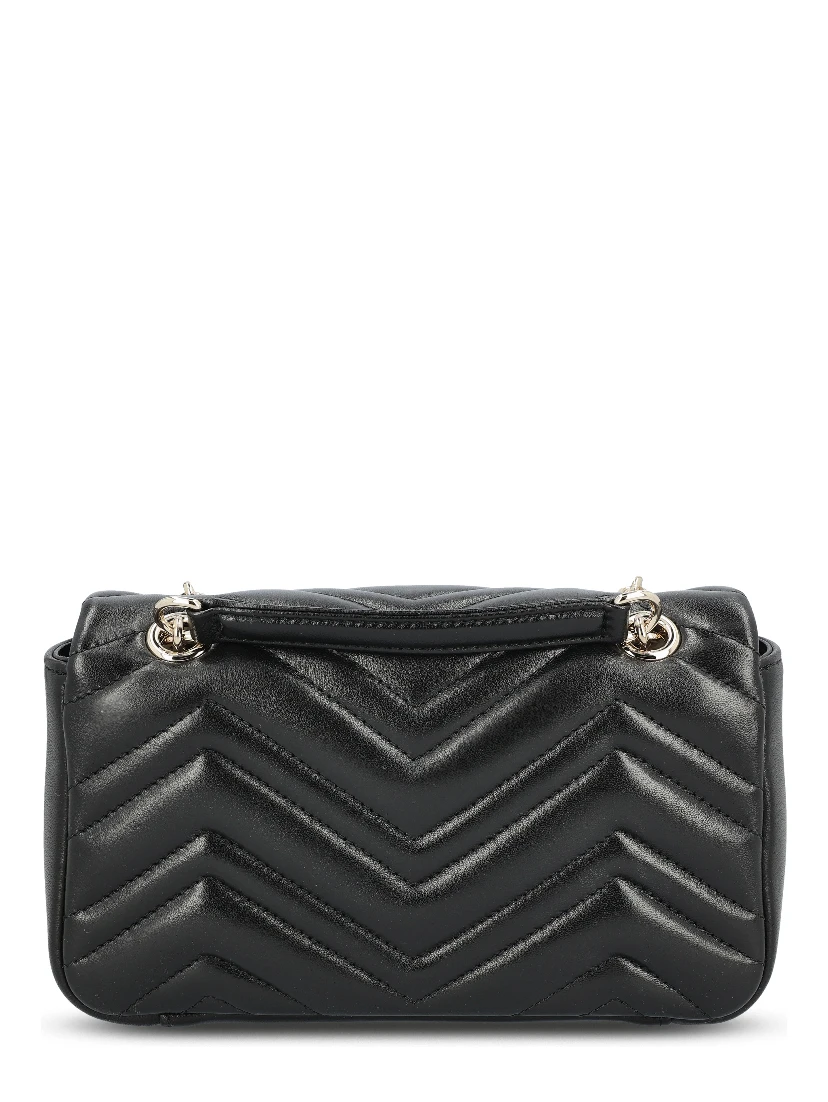 GG Marmont quilted black leather shoulder bag