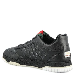 Re-Web sneakers in black pebbled leather