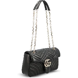 GG Marmont matelassé chevron leather shoulder bag