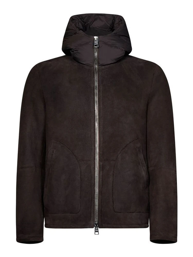 Brown Lambskin Shell Jacket