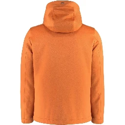 Orange Cashmere Full-Length Jacket