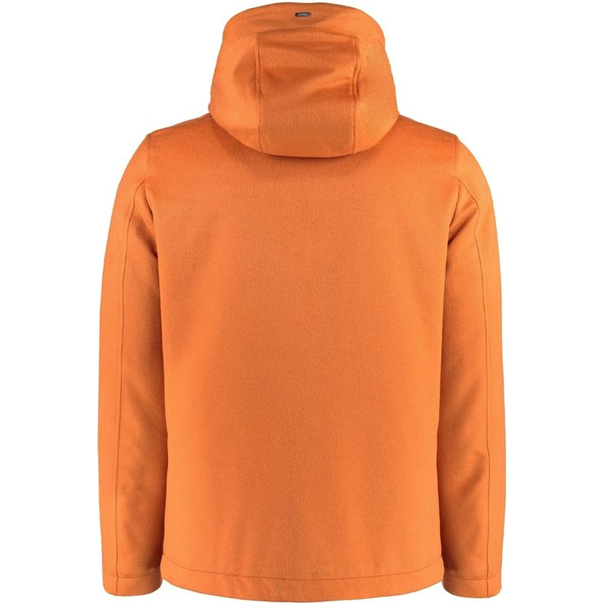 Orange Cashmere Full-Length Jacket