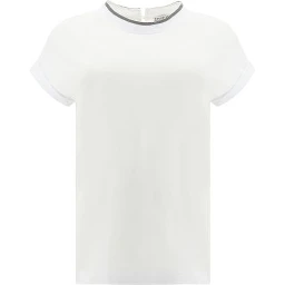 White Elastane T-Shirt