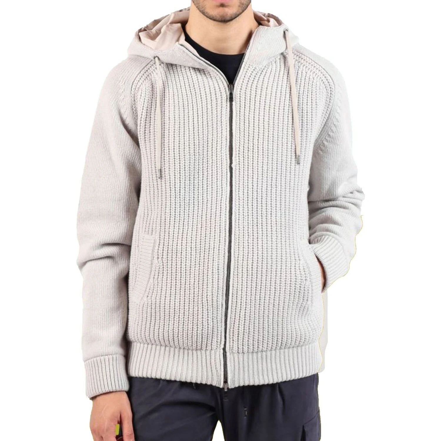 Gray Wool Bomber