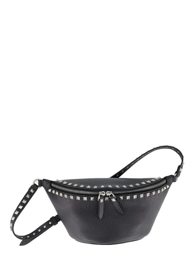 Black Calfskin Belt Bag