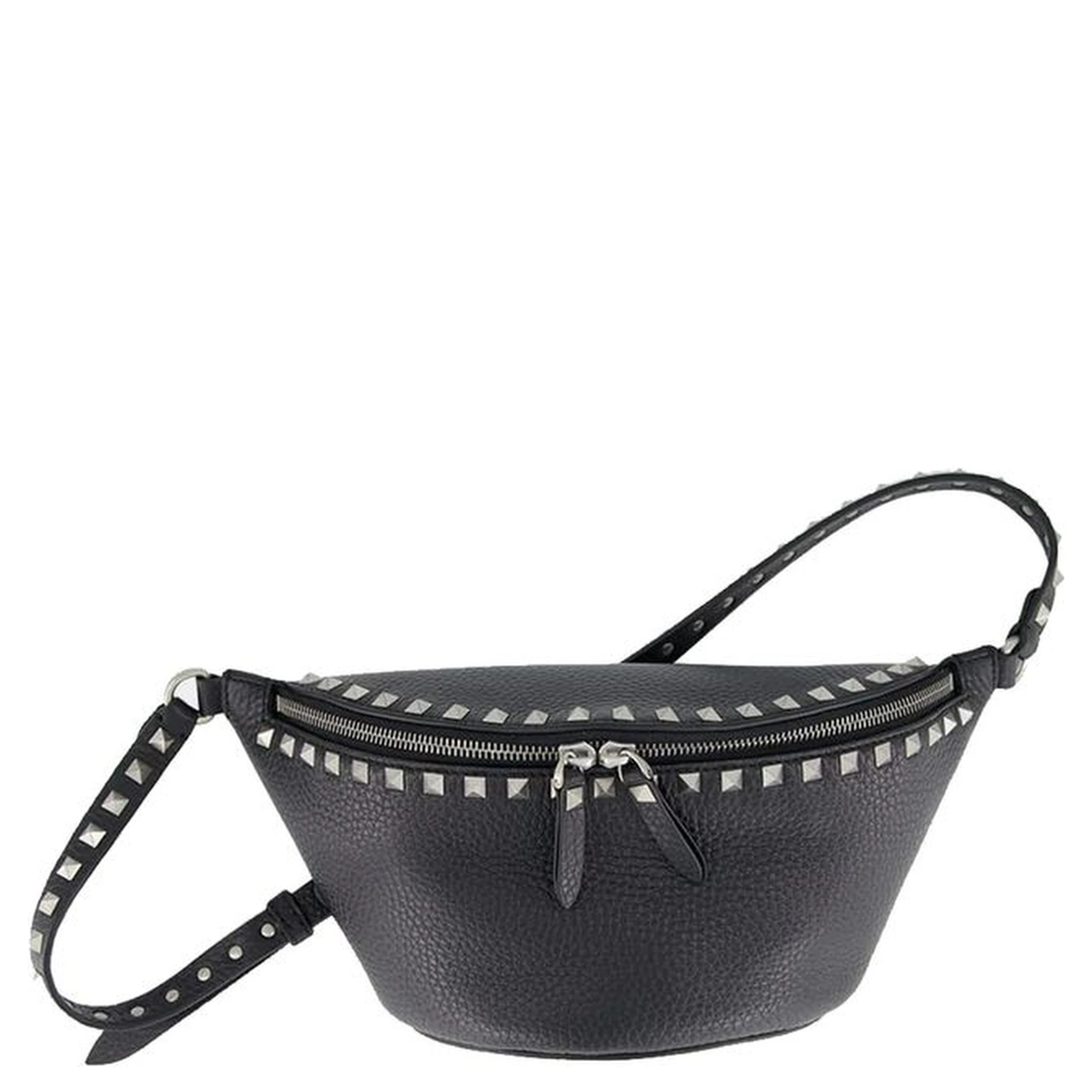 Black Calfskin Belt Bag