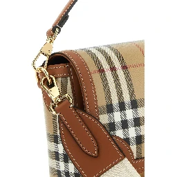 Note small check top-handle bag