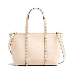Beige Calfskin Tote Bag
