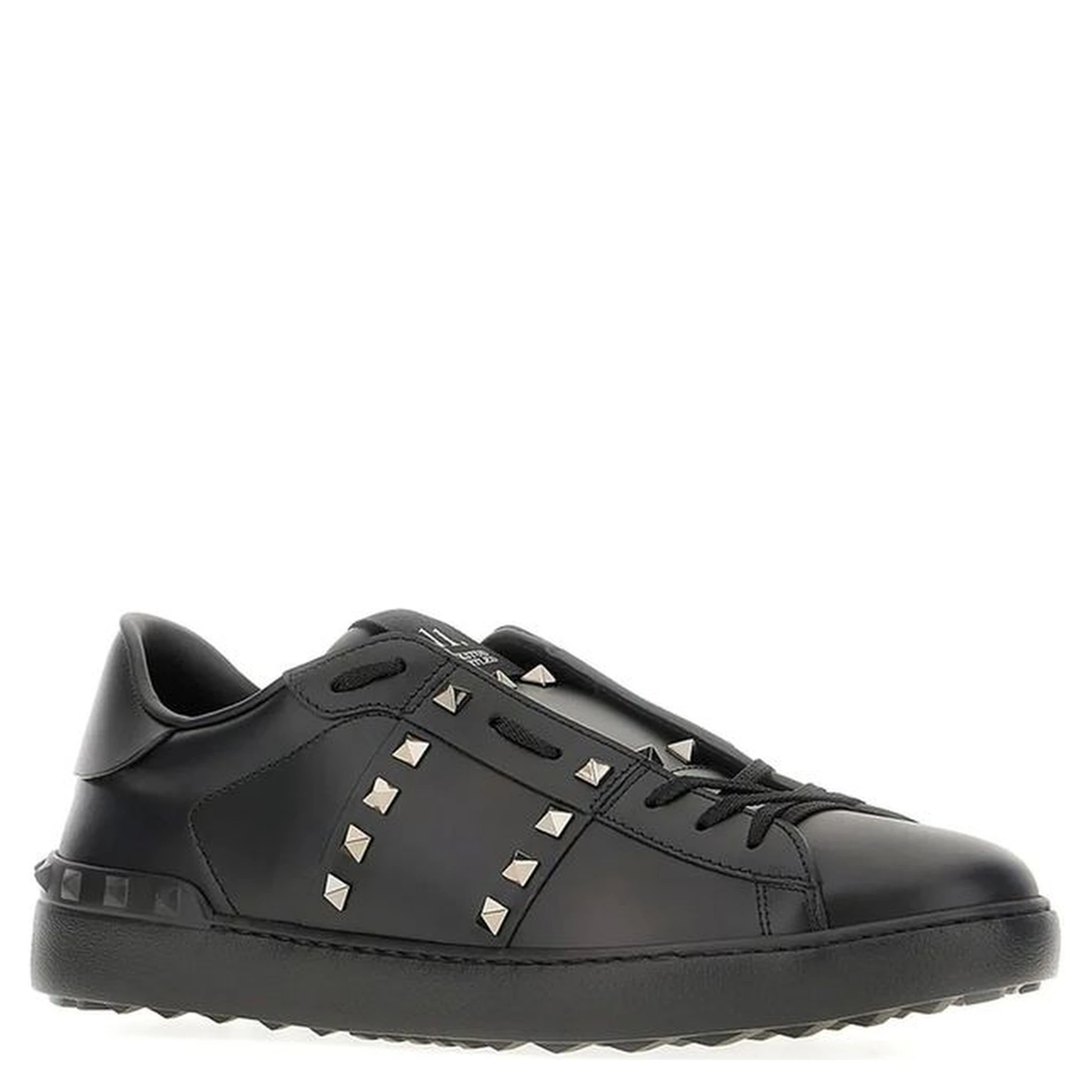 Black Leather Sneakers