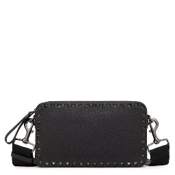 Black Calfskin Shoulder Bag