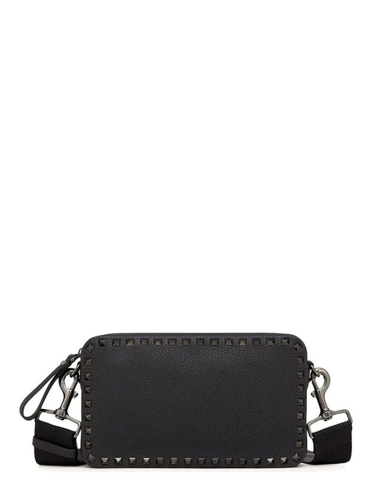 Black Calfskin Shoulder Bag