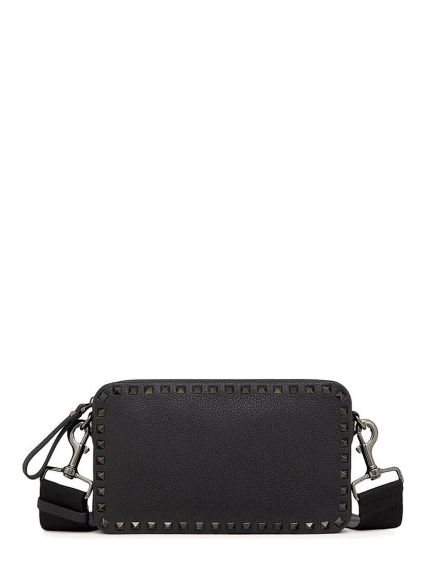 Black Calfskin Shoulder Bag