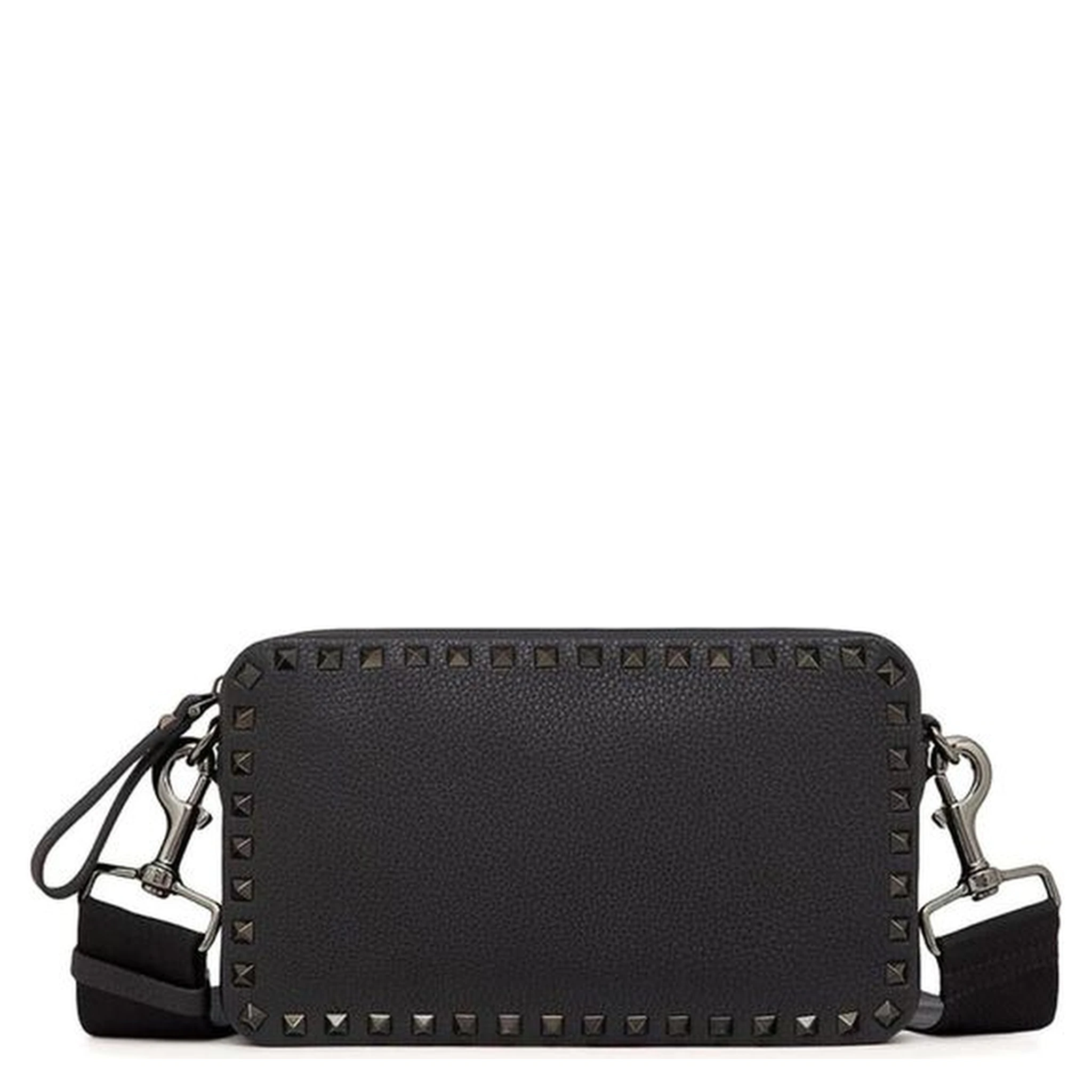 Black Calfskin Shoulder Bag