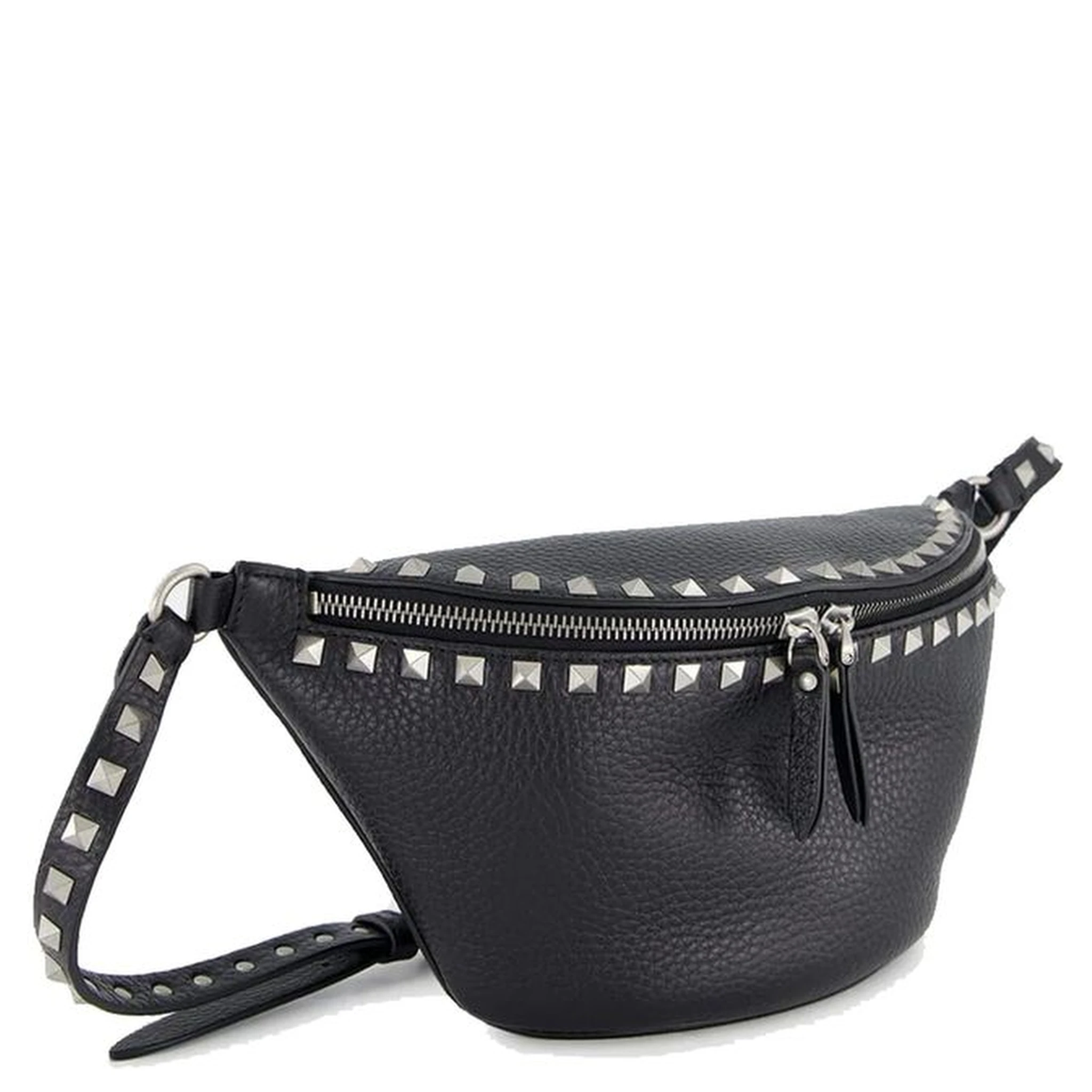 Black Calfskin Belt Bag