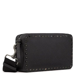 Black Calfskin Shoulder Bag