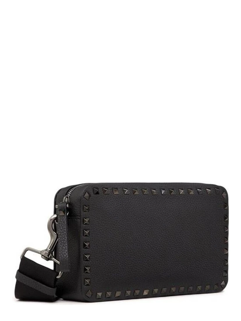 Black Calfskin Shoulder Bag