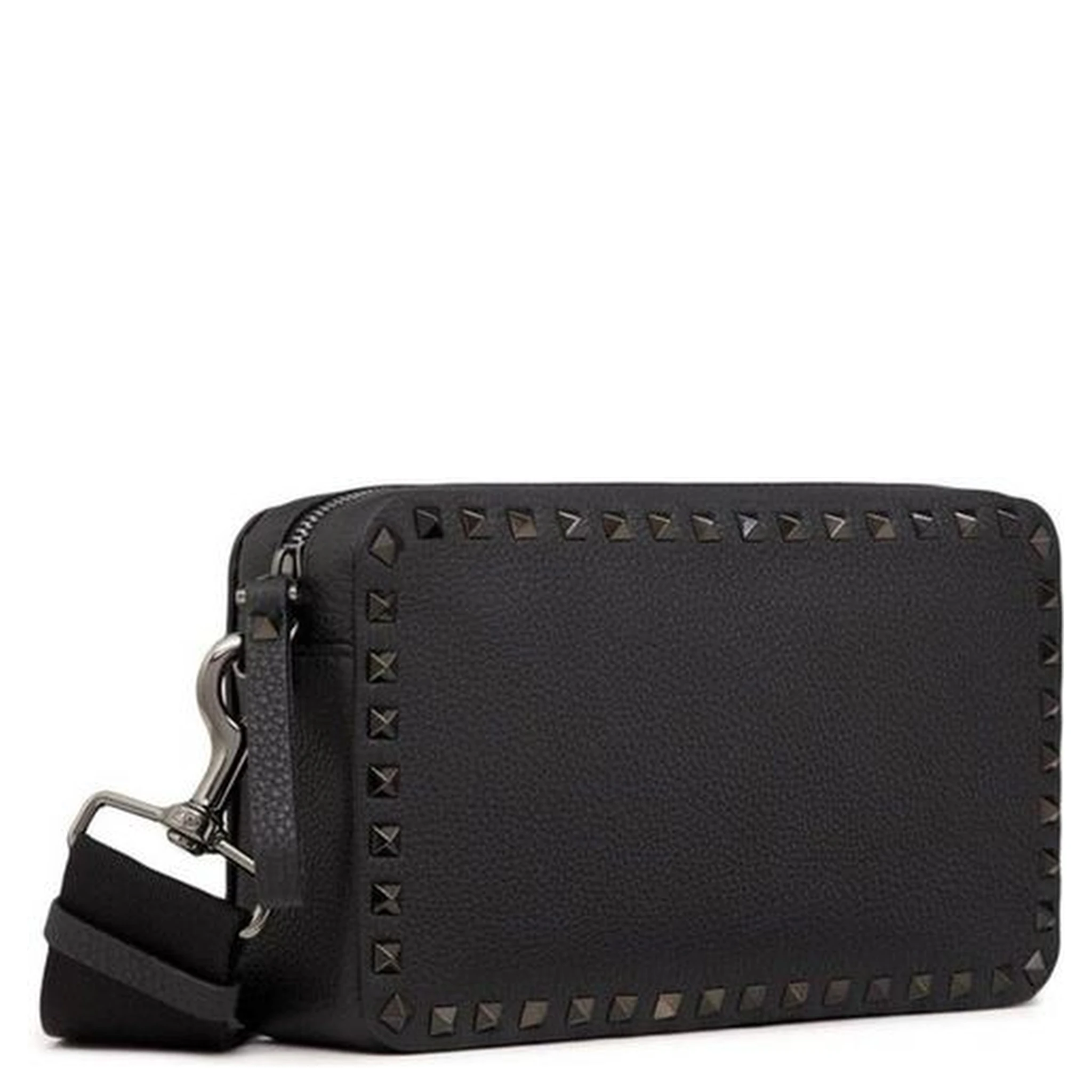 Black Calfskin Shoulder Bag