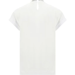 White Elastane T-Shirt