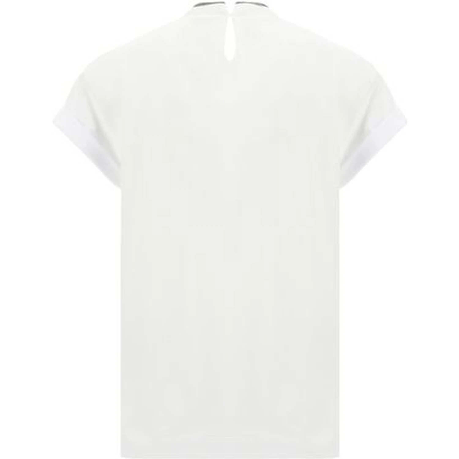 White Elastane T-Shirt